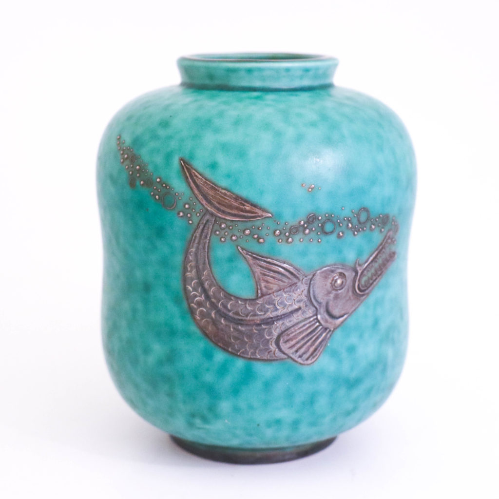 Carl-Harry Stålhane Ceramic Vase by Rörstrand For Sale at